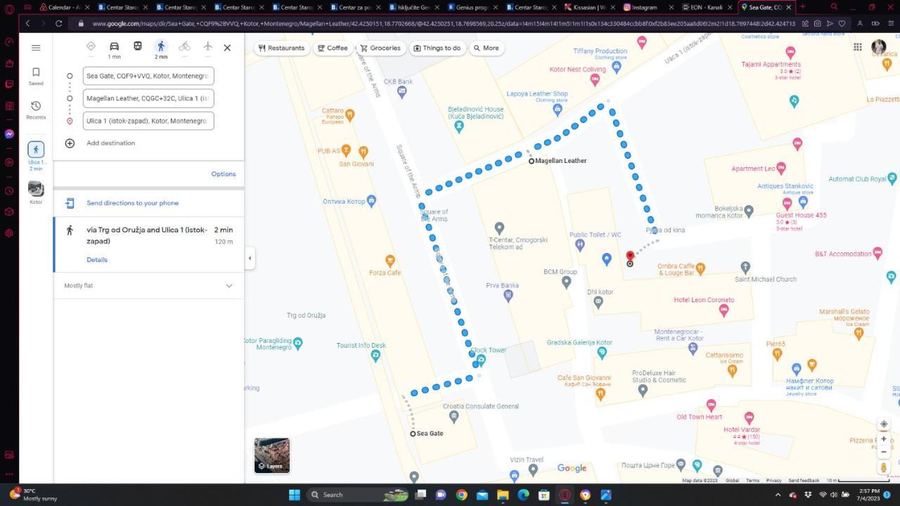 Centar Starog Grada Apartment Kotor Luaran gambar
